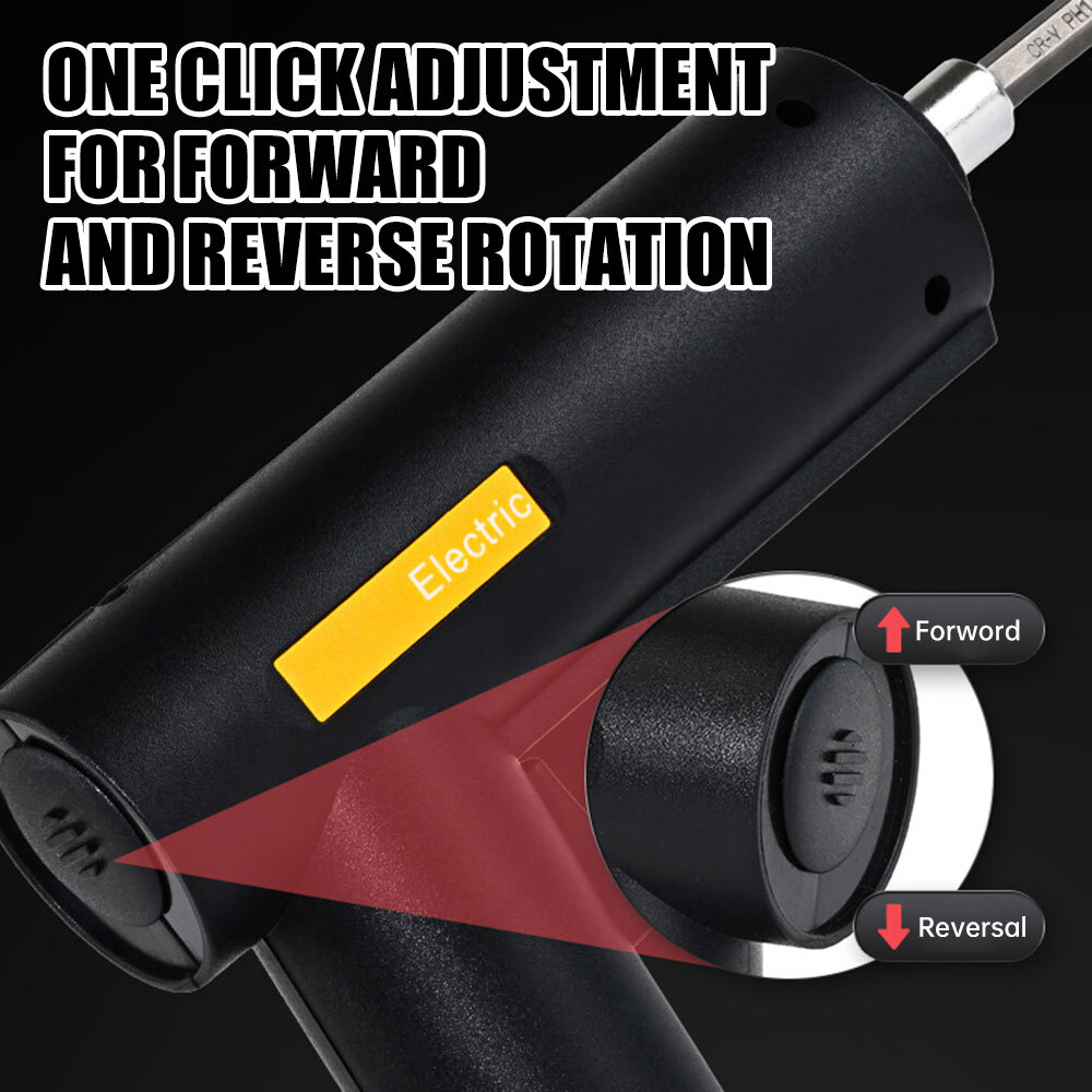 Handheld Cordless Drill Electric Screwdriver Drill Driver Bits Rechargeable Kit