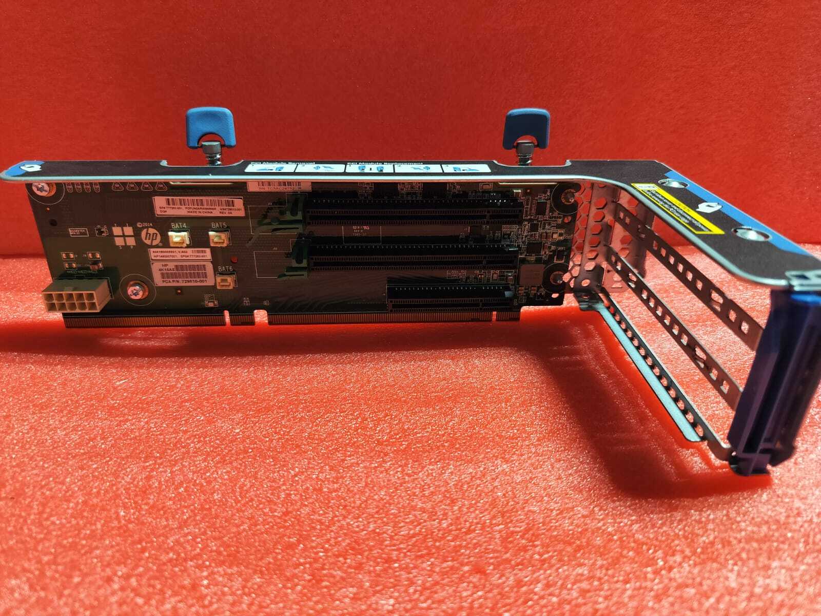HP 777283-001 ProLiant DL380 Gen9 Secondary PCIe Riser card. Optional Cage/Cable