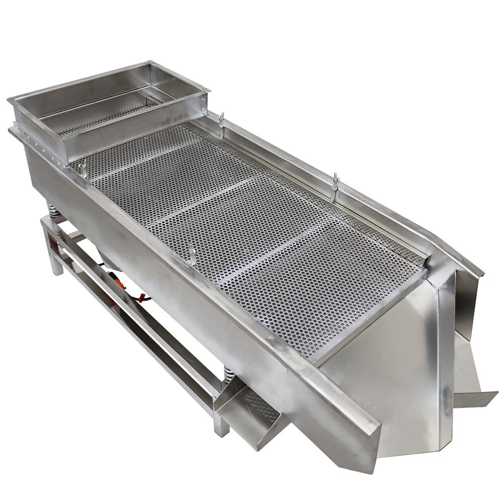 Double Layers Vibrating Screener Platform Shaker 220V Stainless