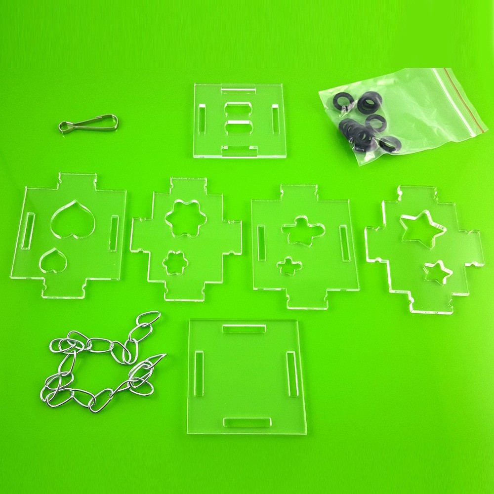 Parrot Foraging Toy, Cage Fun Toy, Parrot Interactive Training Acrylic Patchwork