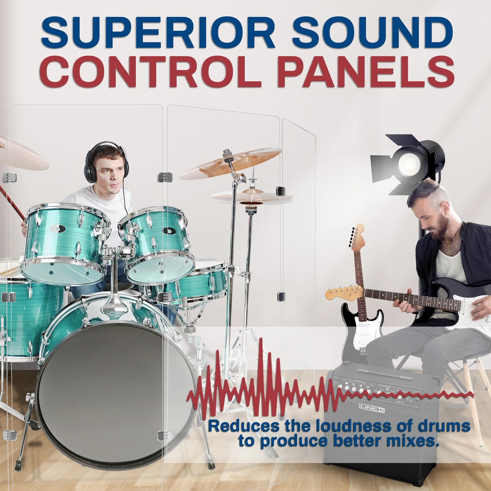 Drum Shield 2ft. x 5.5 ft. Panels