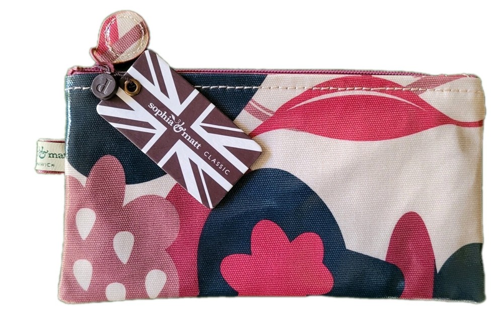 Sofia&Mat Classic Floral Print Accessory Pouch NWT