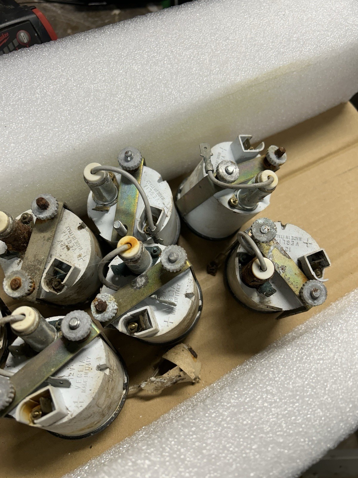 Original 1970 1971 1974 Ferrari 246 Dino Veglia Borletti Elettronico Clock Gauge