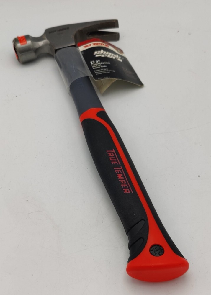 New! True Temper Shock Zero Graphite Handle Framing Hammer 22 oz / 16"