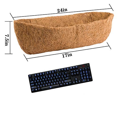 3 Pcs Horse Trough Coco Replacement Liners- 24 Inch Window Basket Liners