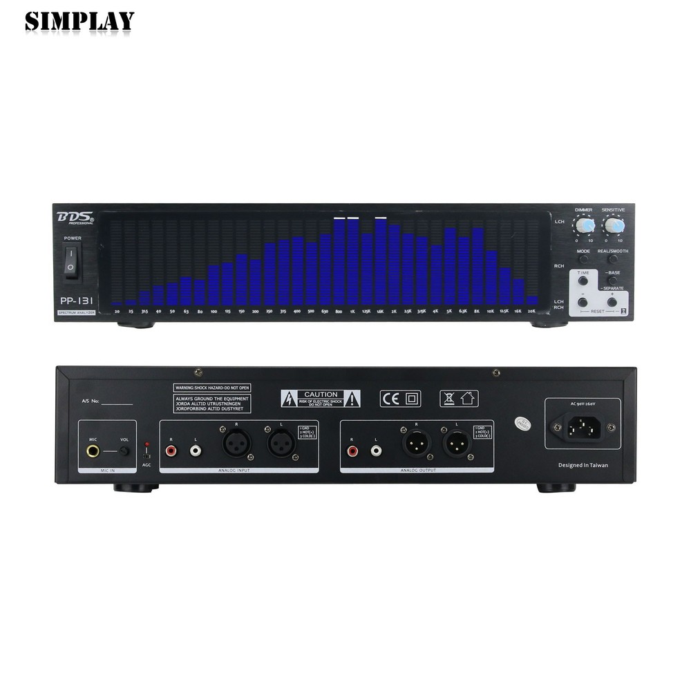 BDS PP-131 Blue Audio Spectrum Analyzer Display Music Spectrum Indicator