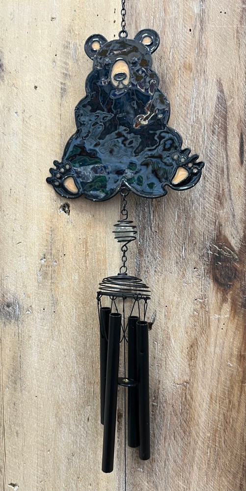 Bear Metal Windchime  31" x 5"