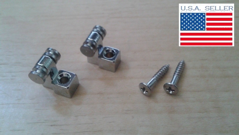 Set of 2 Chrome Roller String Trees for Fender Stratocaster Project NEW