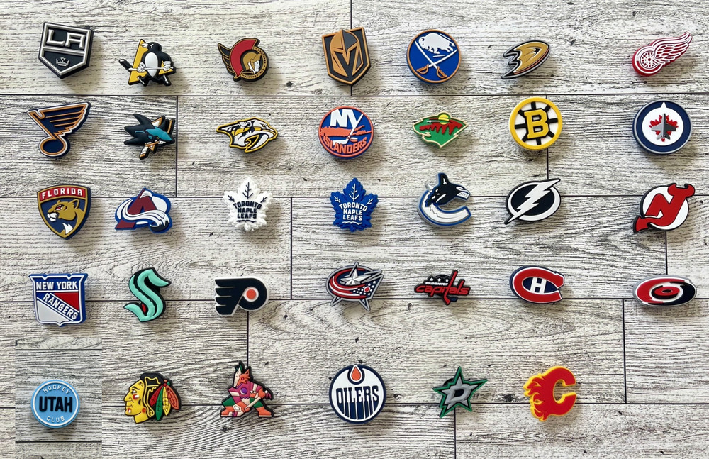 NHL Charms compatible that fits Crocs/ Straw Toppers