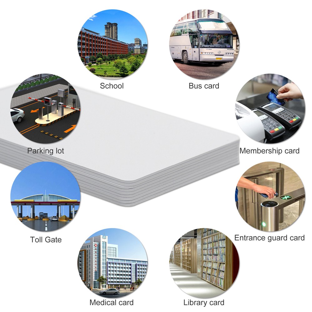 100x NFC Cards NTAG 215 Rewritable Blank Tags with 504 Bytes Memory Programmable