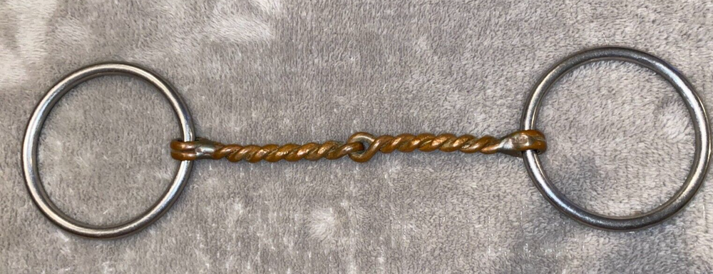 5 3/4'' REINSMAN TWISTED WIRE COPPER SNAFFLE #117 BIT