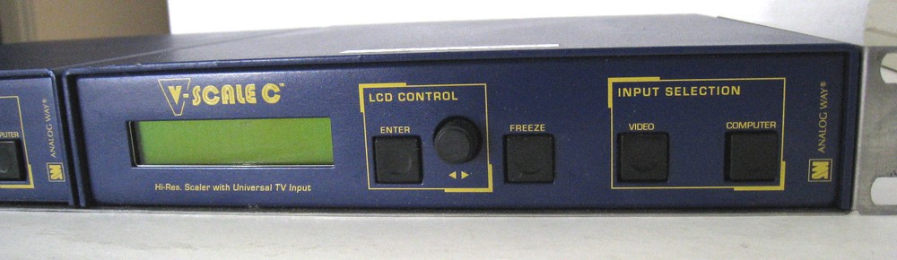 Analog Way V-Scale-C Scaler w/ Universal RGBS Computer with Audio
