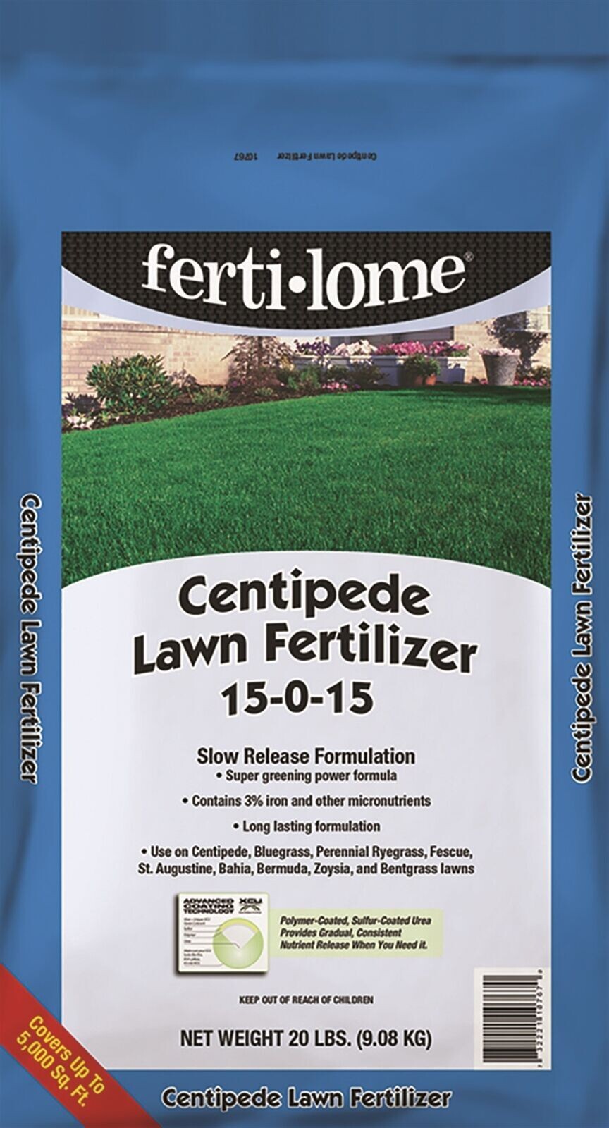 Fertilome Centipede Lawn Fertilizer 15-0-15 20 Lb