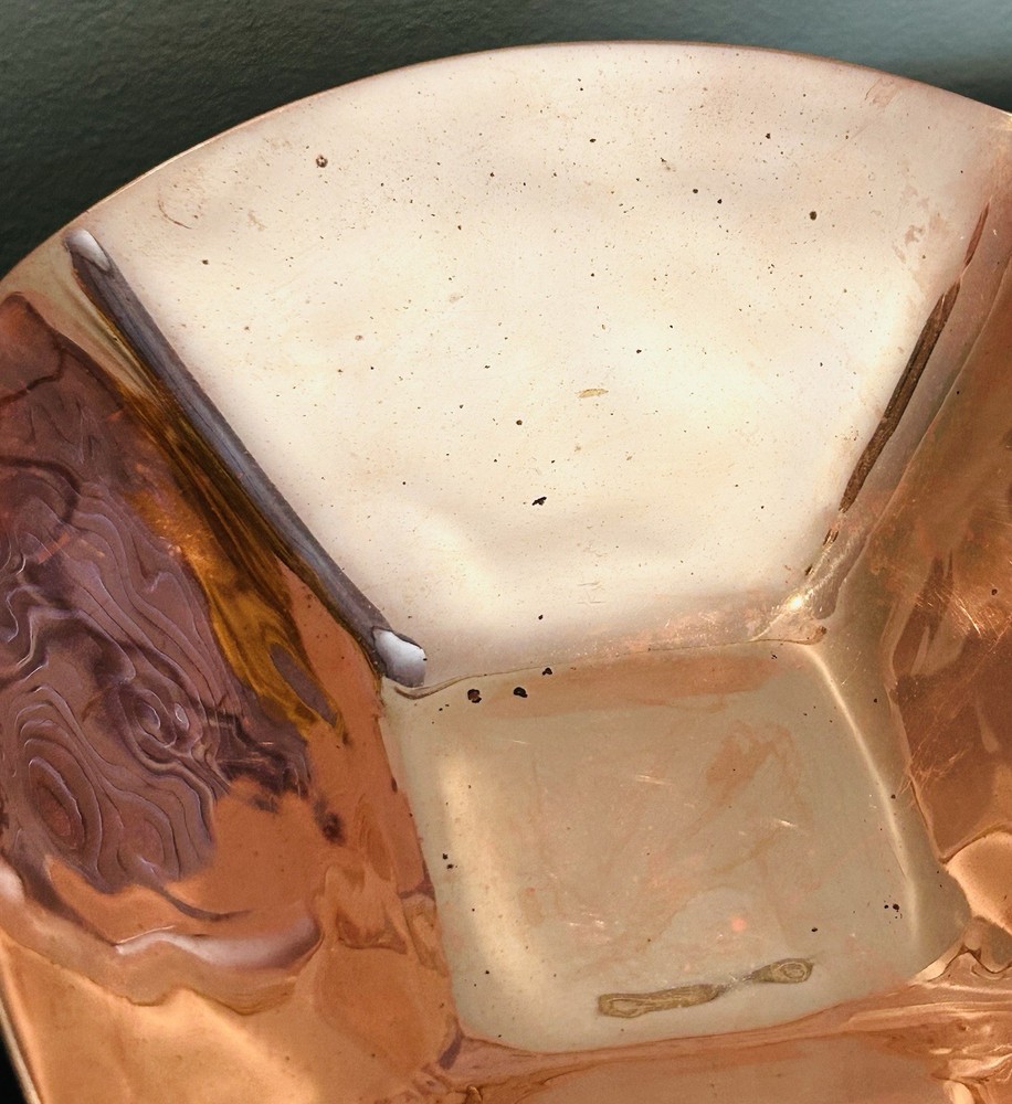 Rare Simon Pearce 6” Copper Square Bowl