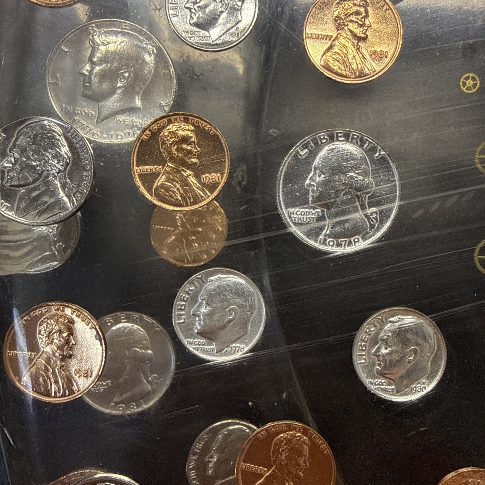 Lucite Las Vegas Toilet Seat Watch Gears U.S. Coins 1965-1981 Time Is Money