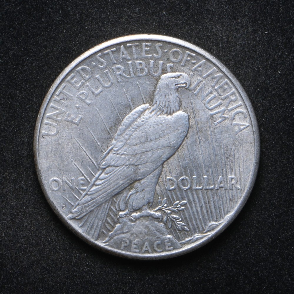1924-S Peace Silver Dollar AU+ (cn16873)