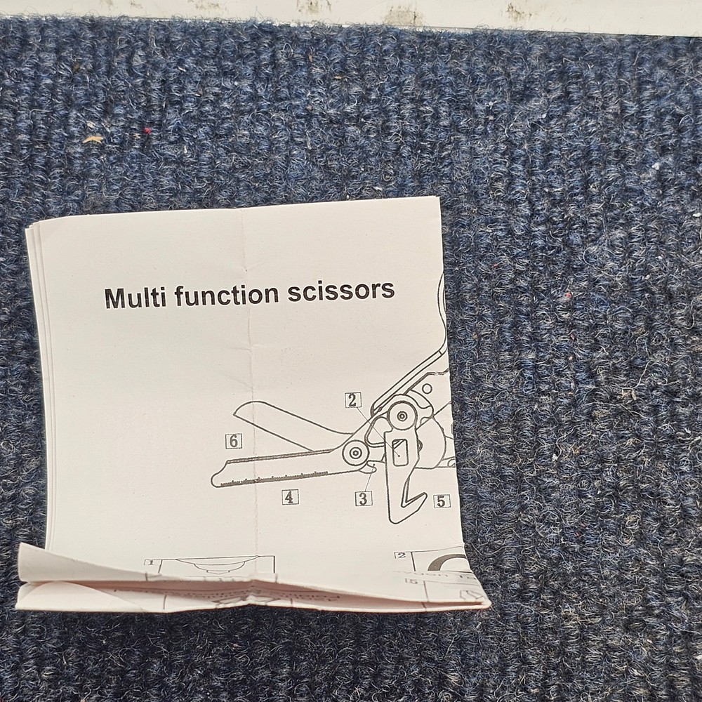 Multifunctional Foldable Scissor, White/Purple