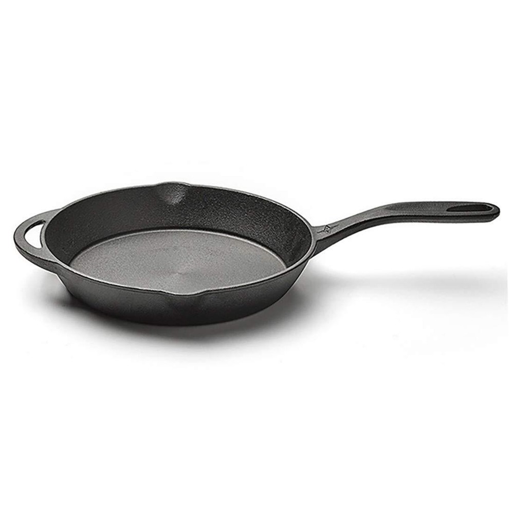 Barebones Cast Iron Skillet - Comfortable Grip (10")
