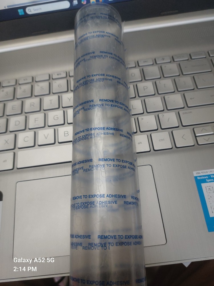 Tail light patch 10 x 12 double sided clear tape