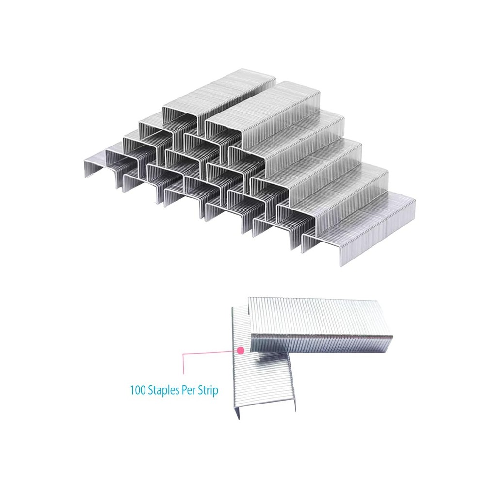 Desktop Staples 1/4" 26/6 Galvanised for Stapler Refill 4000Pcs Jam Free Sharp