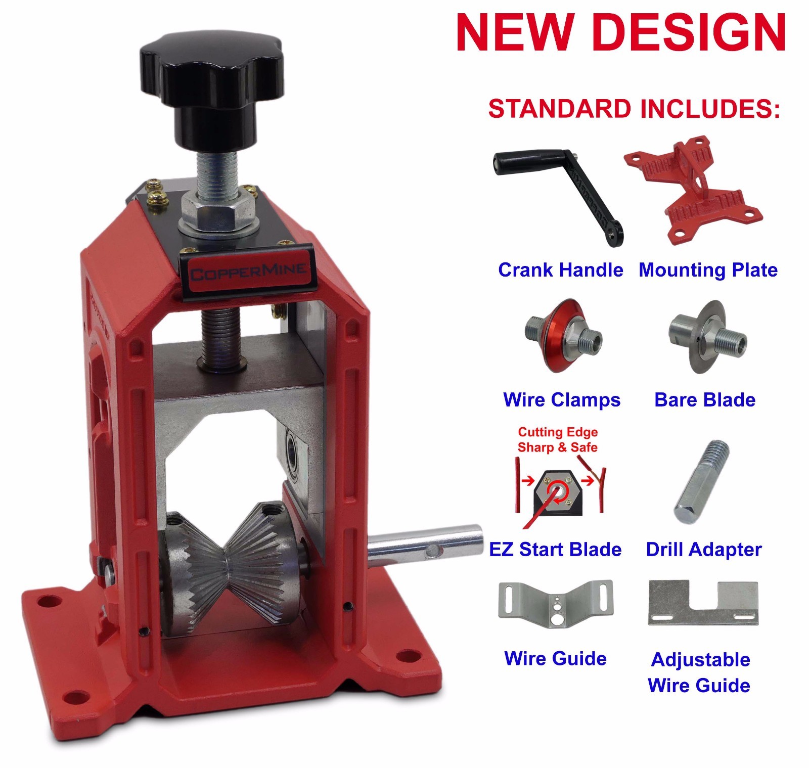 Manual Copper Wire Stripping Machine Cables Wire Stripper For Copper Recovery