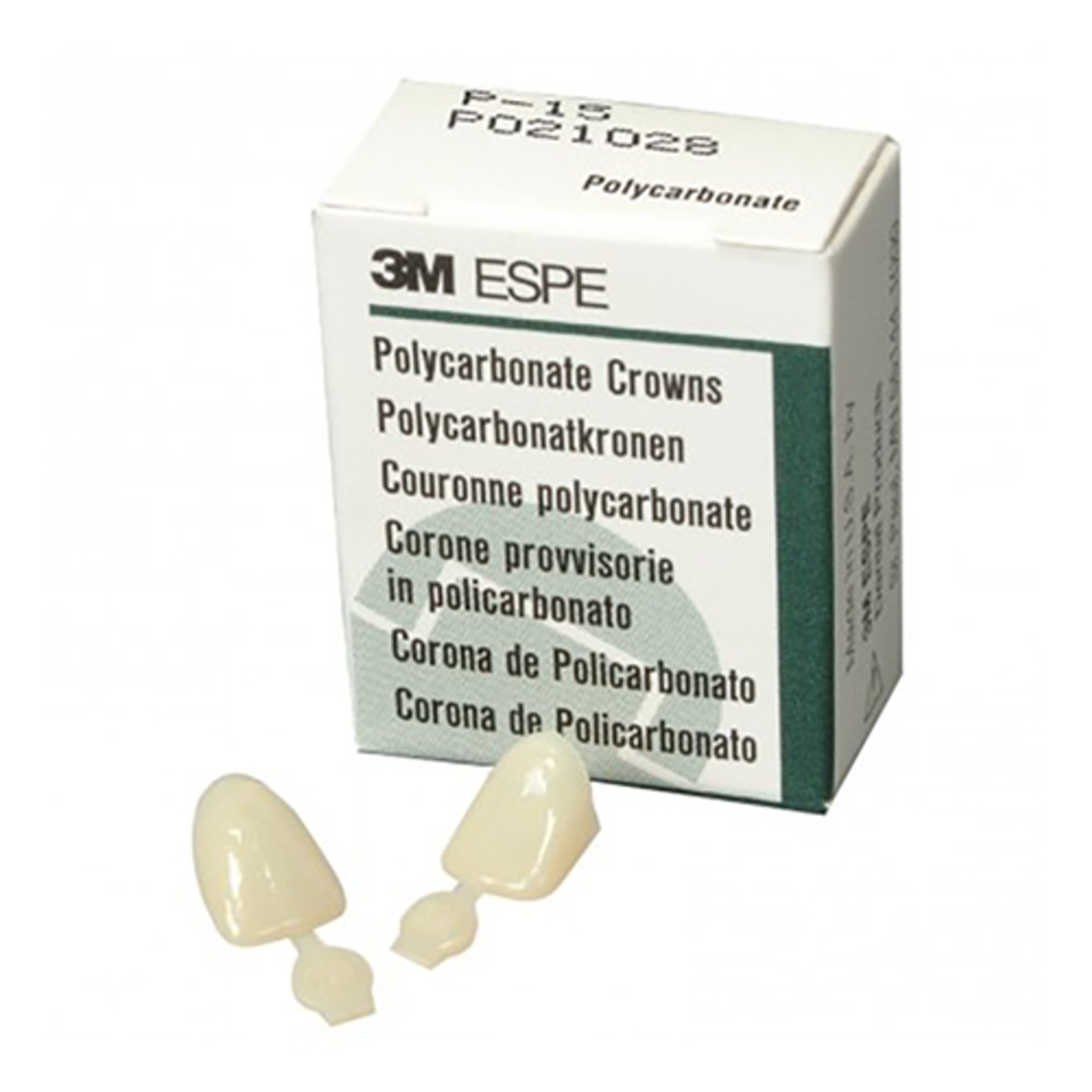 3M ESPE P15 Polycarbonate 15 Upper Left Central Crown Forms 5/Bx