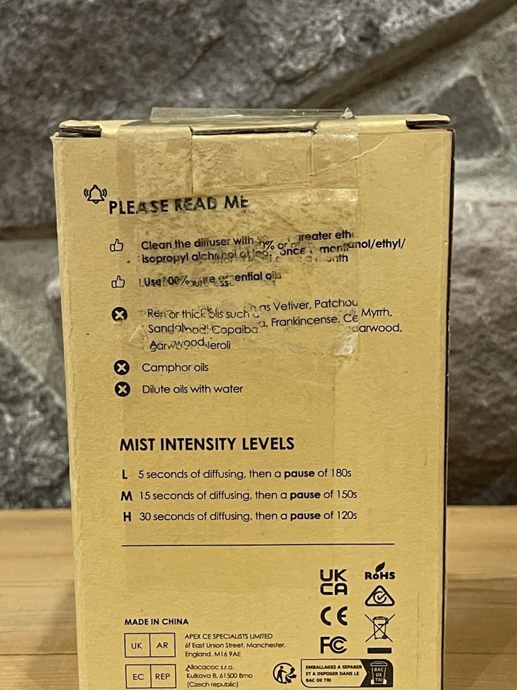 Airversa Scenta Basic Waterless Diffuser for Essential Oil, Car, Diffsuer