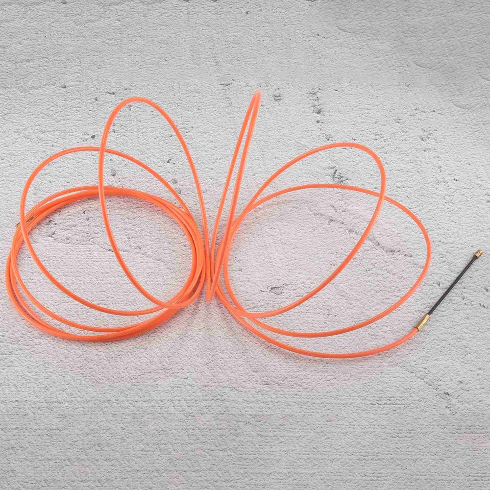 4Mm 5 Meter Orange Guide Device Nylon Electric Cable Push Pullers Duct7908