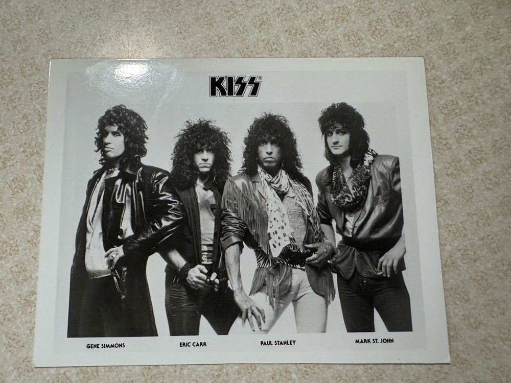 Kiss Animalize Patch Photo Sticker Lot Vintage Mark St John 1984 Rare Eric Carr