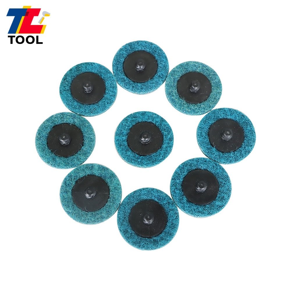 50Pcs 2" Fine Surface Conditioning Discs Roll Lock Grinder Sanding Pads