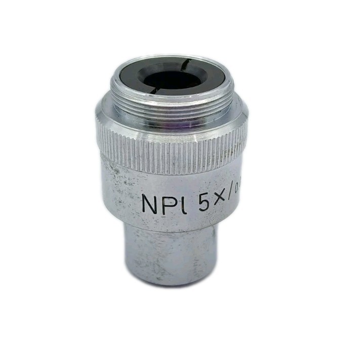 Leitz Wetzlar NPL 5X/0.09 Microscope Objective Eyepiece
