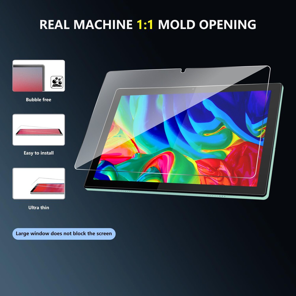 For Vortex Tab10 Tablet 10.1" Tempered Glass Screen Protector 9H HD Clear