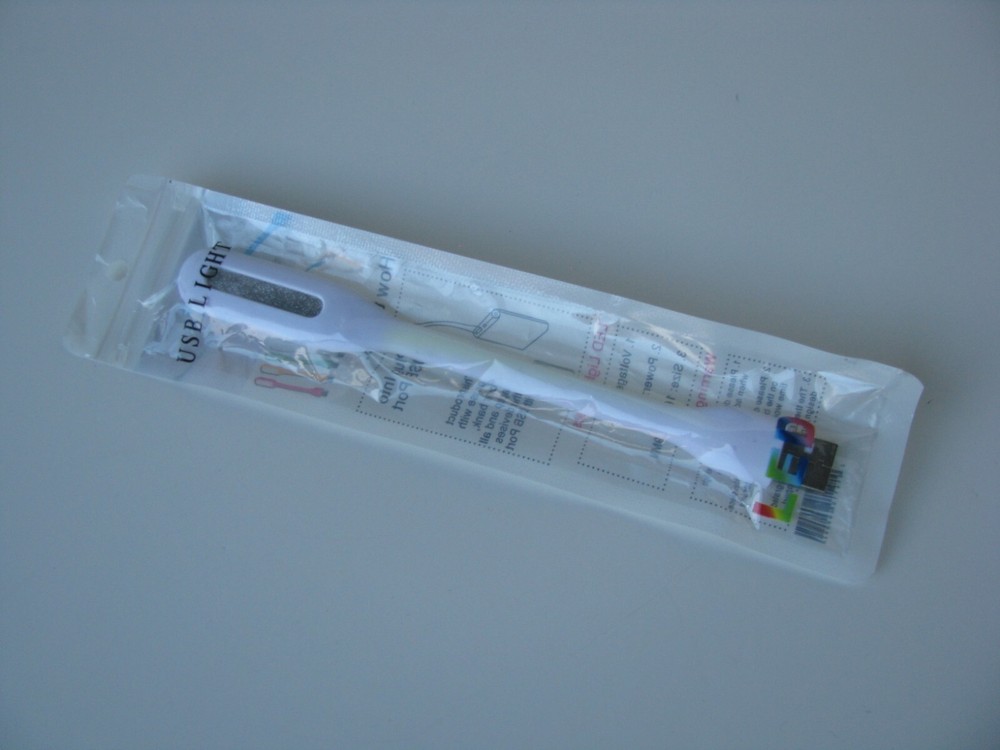 USB LED Light Plug PC Computer Port Flexible for Laptops Bendy Power Banks WHITE