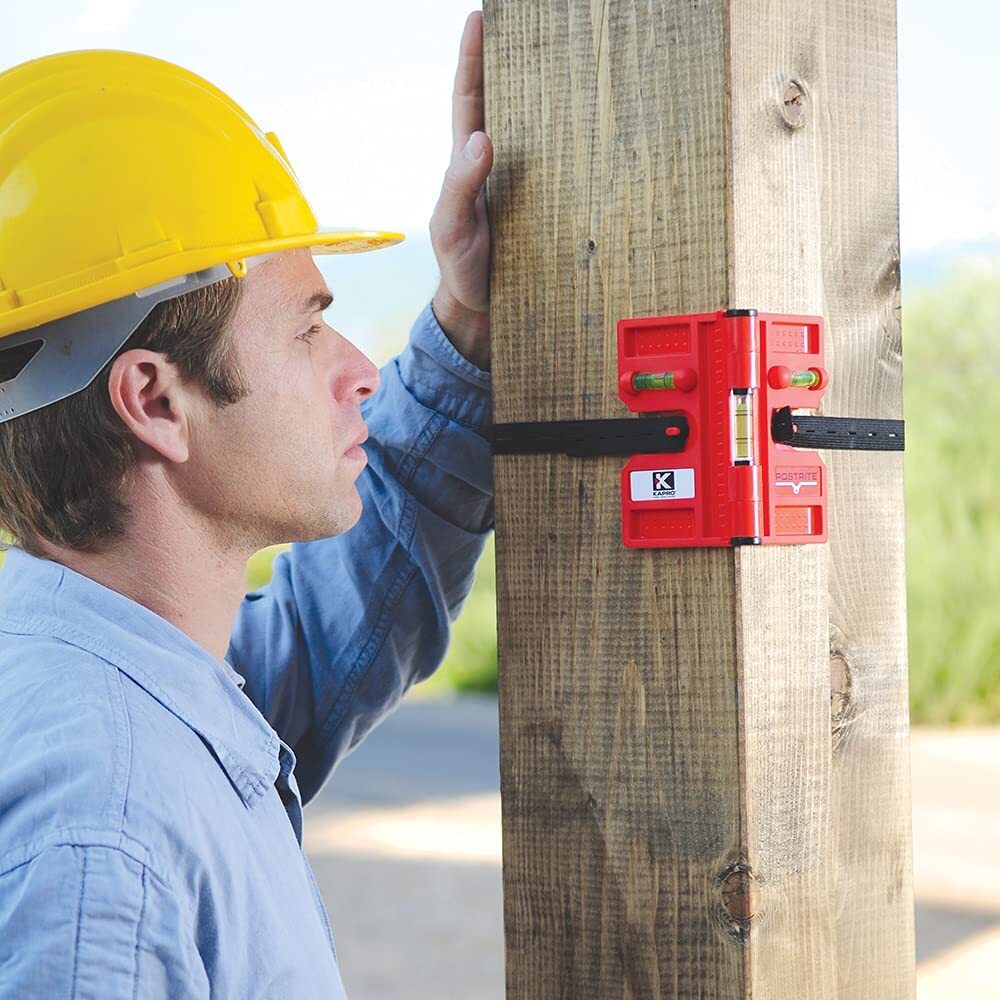 Kapro 340 Postrite Adjustable Red Post Level With Magnets And Vials