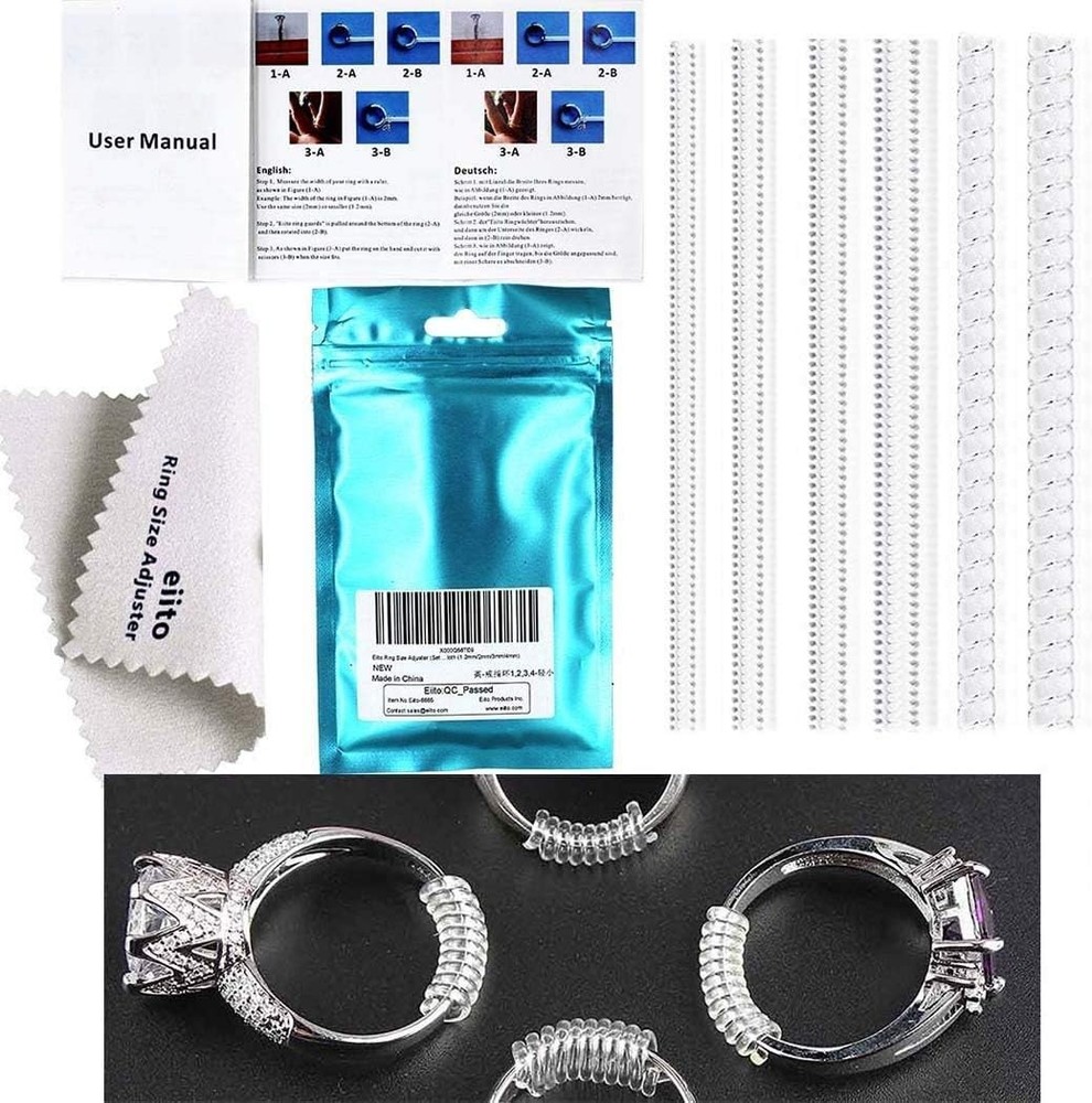 Ring Sizers for Loose Rings, Eiito Size Block Structure, transparently