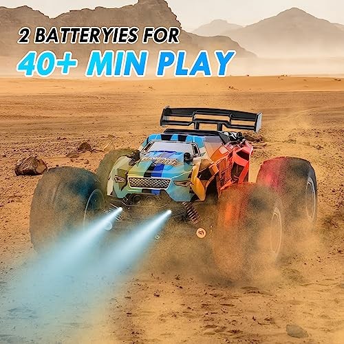 Remote Control Car, Remote Control Truck, With Headlights& Body Light Blue