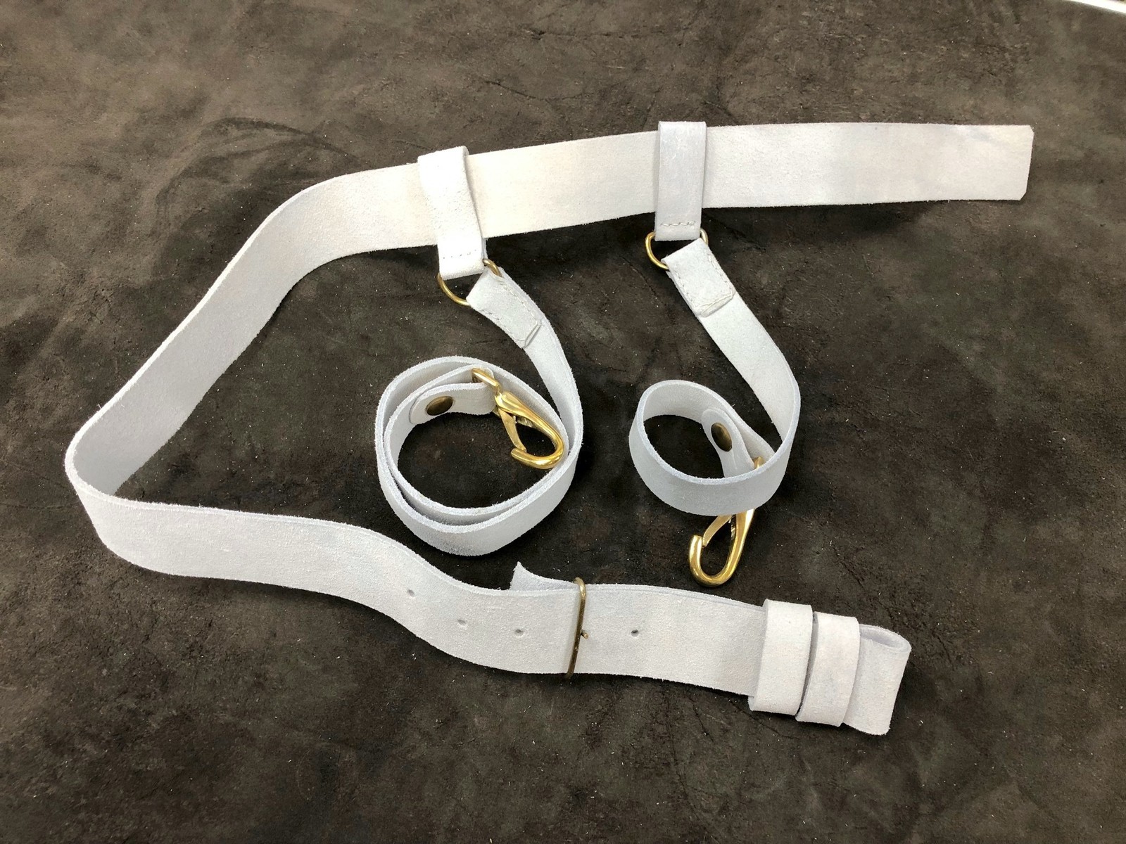 White Buff Leather Officers / Mounted Services Sword Belt