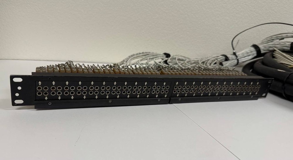 96-Point Audio Patch Panel 4×24 - Rackmount - Used Needs Minor Rewiring