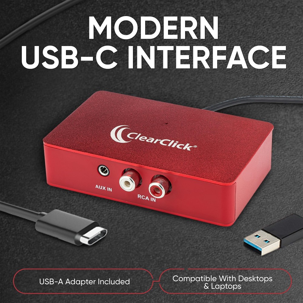 ClearClick Audio to USB 2.0 - Second Generation - Audio Capture & Live Stream...