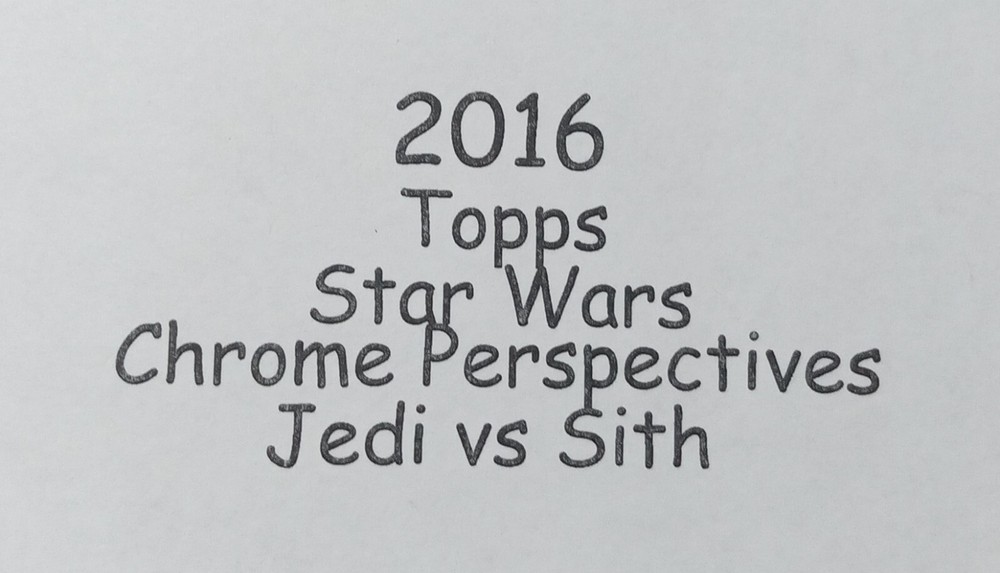 2015 Topps Star Wars Chrome Persp Jedi vs Sith Training 002 Control