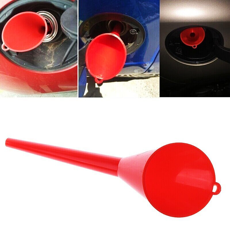 10.4inch Long Spout Funnel Car Engine Transmission Refueling Oil Water Kitchen
