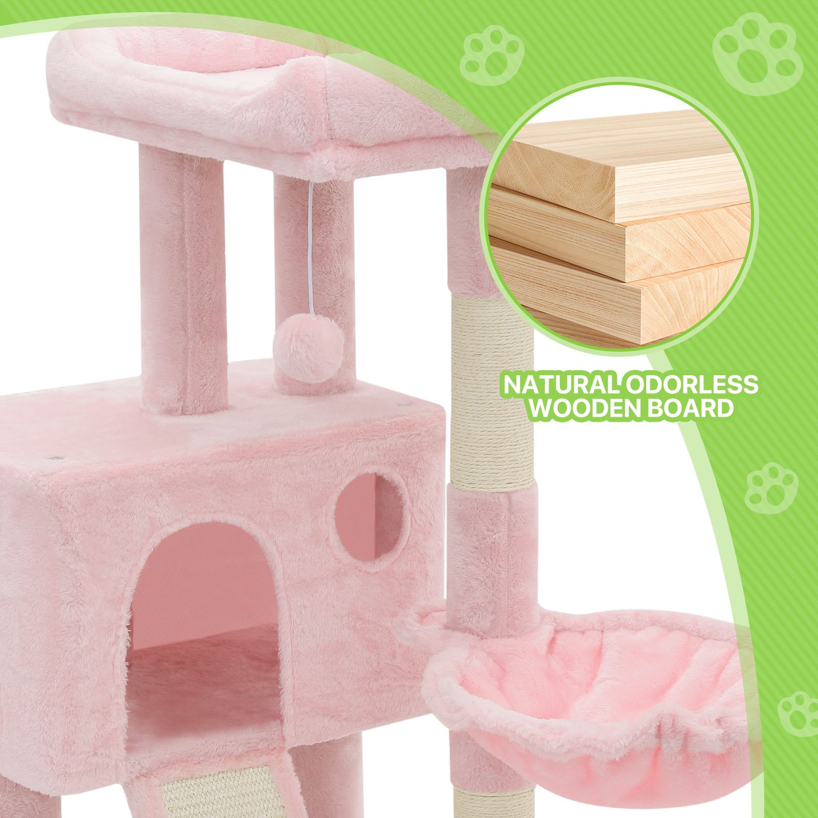Cat Tree Tower Activity Center Kitten Playing Condo House Sturdy Bed Furniture