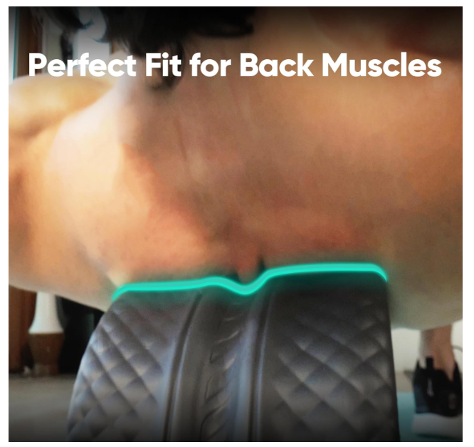 FitBeast Back Roller - 9" Back Wheel for Deep Tissue Massage New