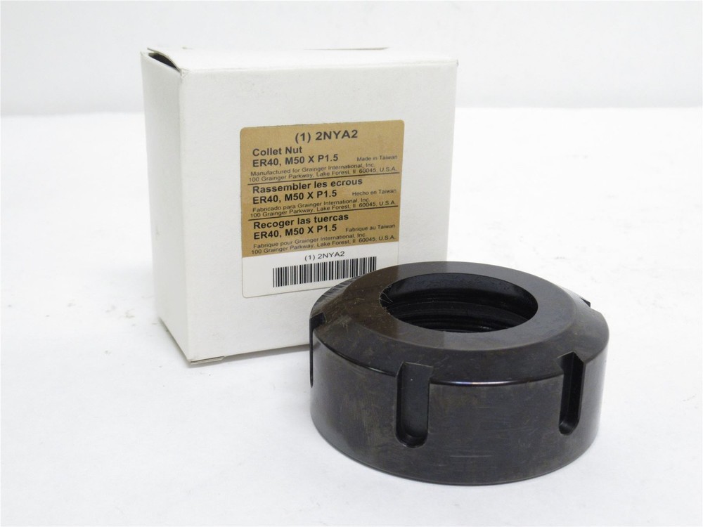 231913 New In Box; Industry-Std 2NYA2 Collet Nut; ER40 M50xP1.5