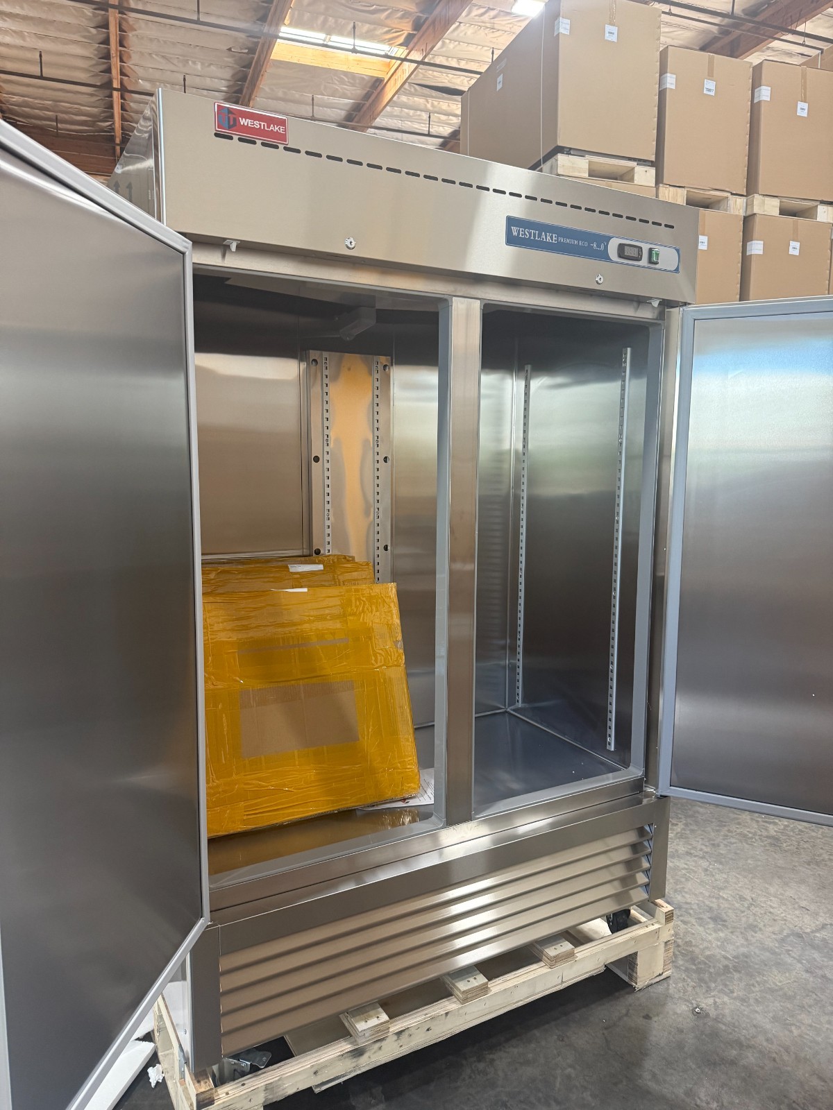 Westlake 54" Commercial Freezer Double Door Stainless Steel – Dent