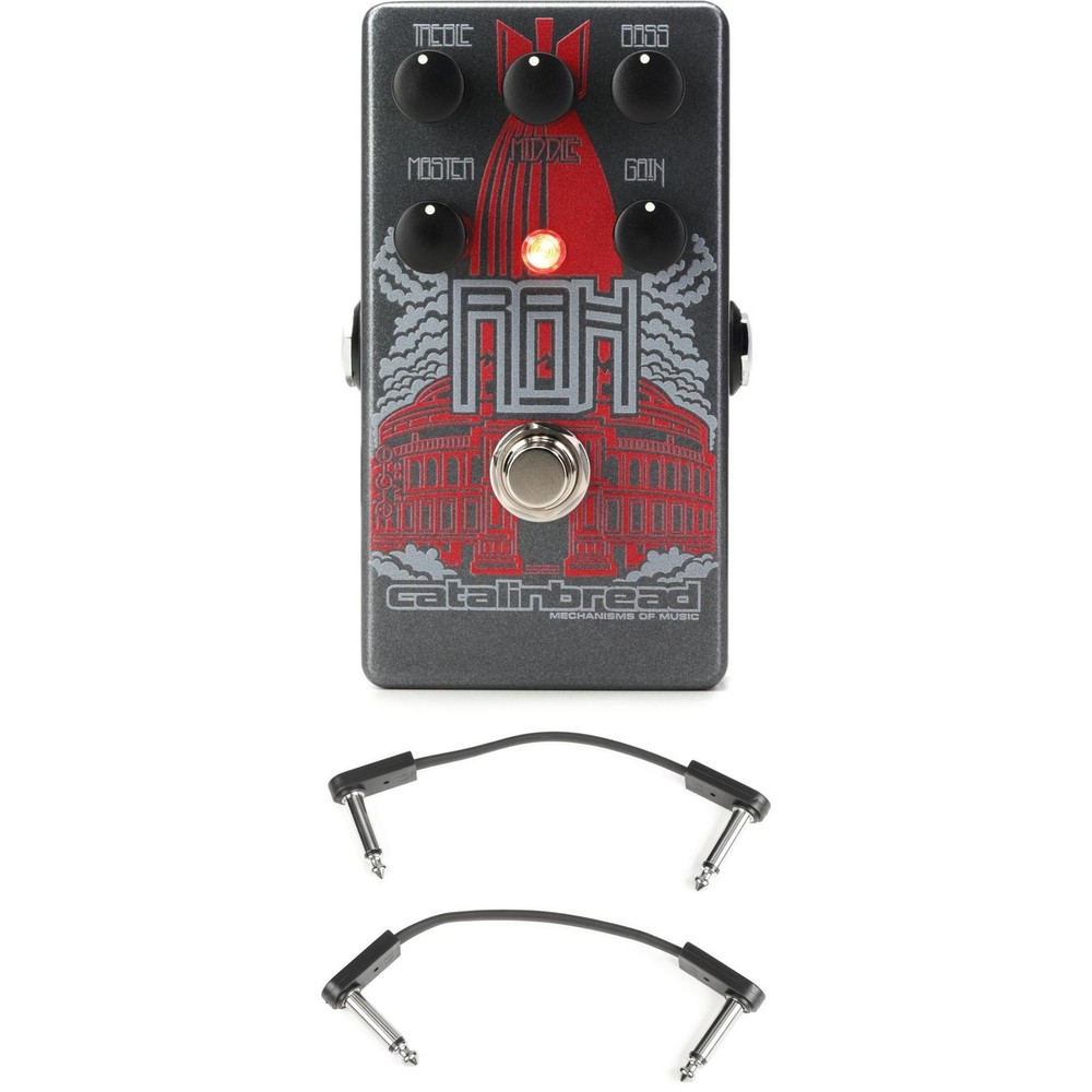 Catalinbread RAH (Royal Albert Hall) Overdrive Pedal with EBS Patch Cables