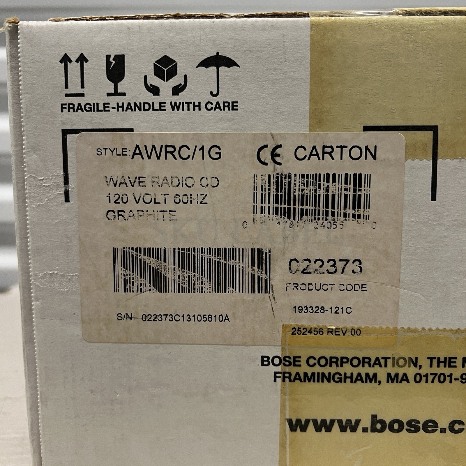 Bose Wave Radio CD AWRC/1G Graphite Factory Sealed In Original Box AWRC1G