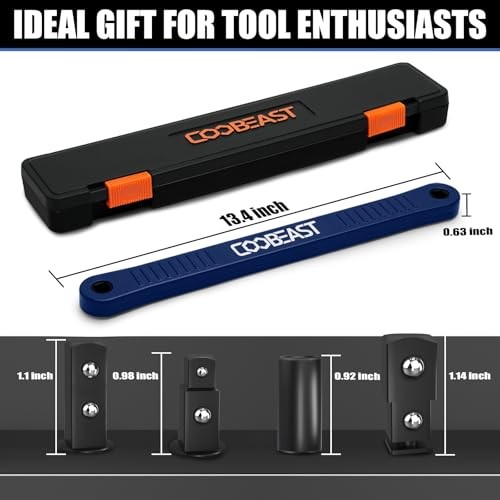 Offset Extension Wrench Impact Ready Socket Wrench Extender Tool Medium Blue