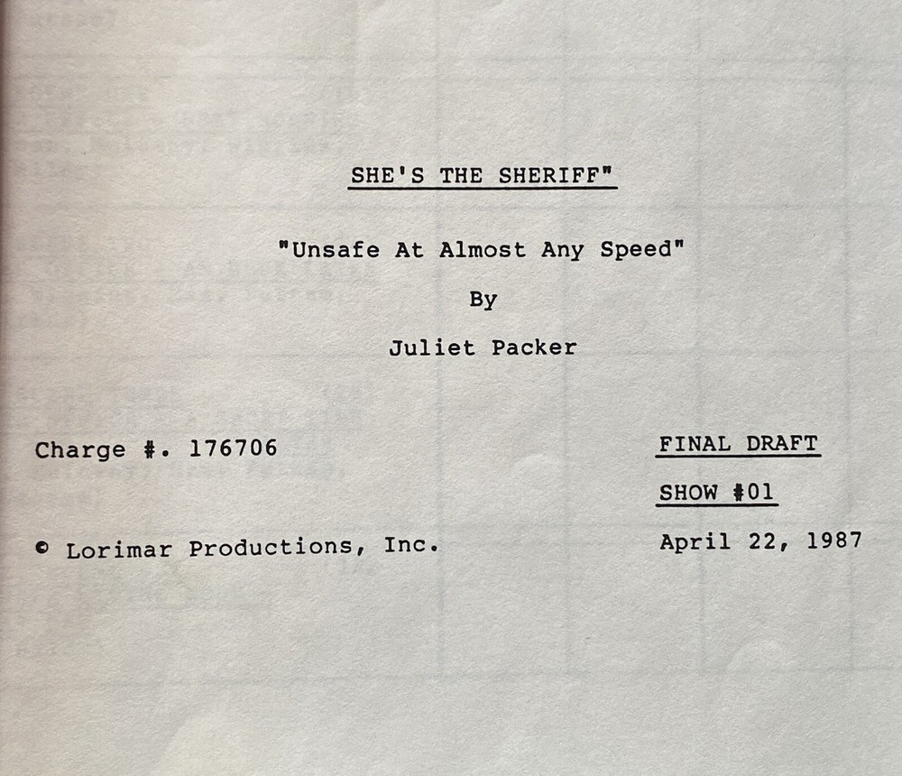 SUZANNE SOMERS Script