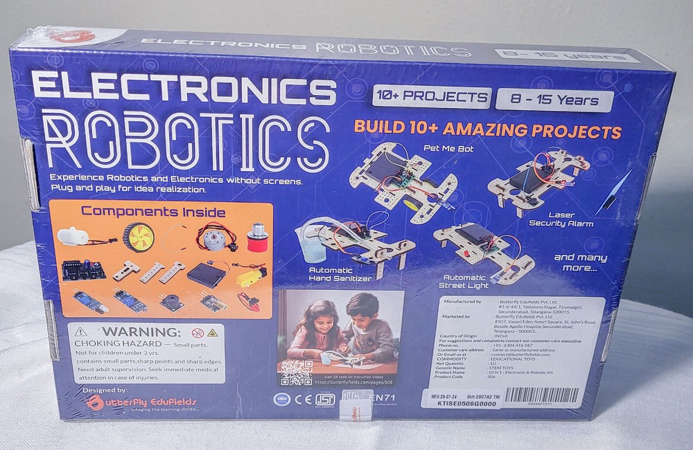 Butterfly Edufields Stem Electronics Robotics 10 Projects